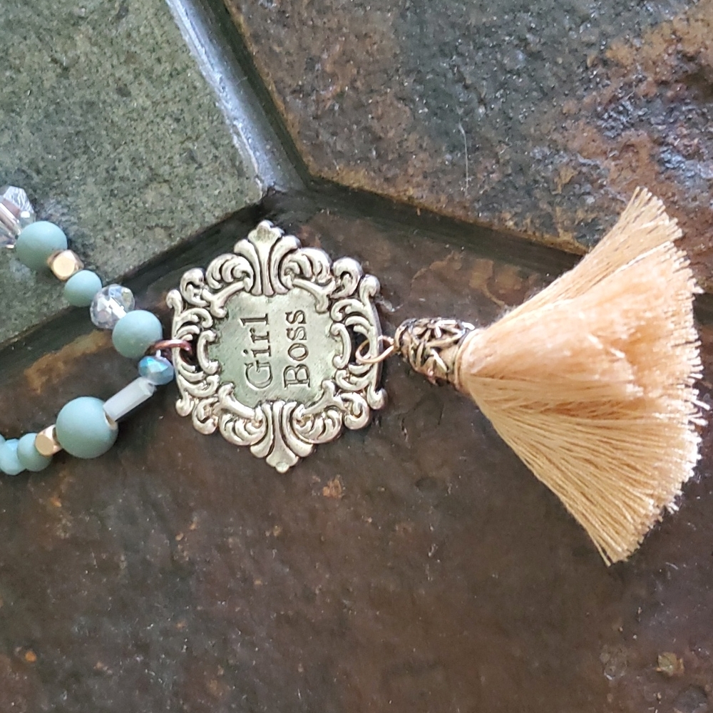 Plunder Leather & Bead Necklace